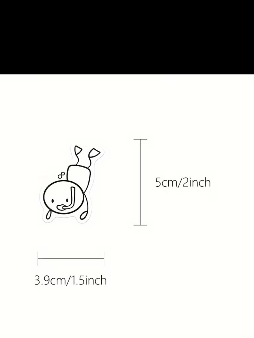66pc Cute Stick Figure Stickers Black & White Cartoon Doodle Pack NEW - Picture 2 of 11